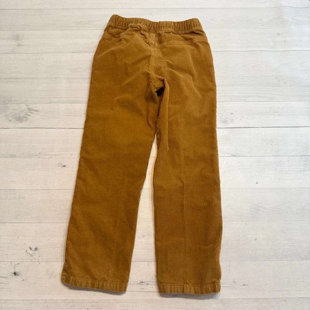 Mini Boden tan brown corduroy pull‎ on pants 7 years
